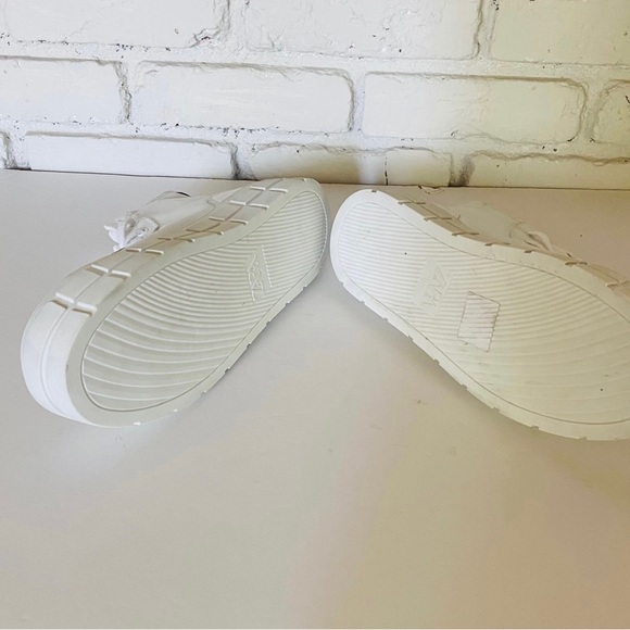 Zara White Leather Platform Sneakers - Picture 4 of 5